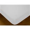 ECOMMERC3 | Lenzuolo con angoli per letto da 120 cm, colore: bianco, morbidezza, resistenza e sartoria, 100% Made in Spain