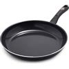 GreenLife Soft Grip Diamond Padella antiaderente in ceramica sana da 26 cm, senza PFAS, lavabile in lavastoviglie, nero