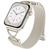 CeMiKa Cinturino in Metallo Compatibile con i Cinturini Apple Watch 40mm 41mm 42mm 38mm, Magnetico a Rete con Chiusura a X in Acciaio Inox per iWatch Serie 10 9 8 7 6 5 4 3 SE SE2, Luce stellare