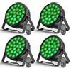 DELIBANG 4PCS 216W Par LED Luci Palcoscenico, 27 x 8W RGBW Discoteca DJ Faretti DMX 4/8CH Alta Luminosità Luce Fari LED con Telecomando per Festa Party Bar Teatro Natale