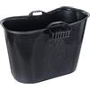 FLINQ Bath Bucket Nero - Vasca da Bagno Portatile per Adulti e Bambini - Ideale per Piccoli Bagni - Vasca in Plastica XL per Doccia