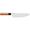 KAI Seki Magoroku Redwood Coltello da cucina 20,0 cm lunghezza lama - acciaio inossidabile 1K6 con 57 (±1) HRC - lama lucidata a specchio - legno Pakka Red Wood - fatto a mano in Giappone