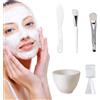 Lansls Strumento Maschera Facciale, Pennelli Silicone per Maschere, Kit Pennelli per Facciale Set, Viso Ciotole Maschere Silicone, Ciotole per Maschere, per Le Maschere Fatte in Casa