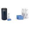 Thermacell Repellente Antizanzare Mini Halo + Ricarica, Protezione 21 m², Durata 60 Ore, Inodore, Blu Navy