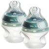 Tommee Tippee Biberon, biberon Natural Start anti-colica in silicone con tettarella a flusso lento simile al seno materno, 260ml, utilizzabile fin dalla nascita, autosterilizzante, confezione da 4