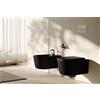 CERAMICA GLOBO - LALITA set vaso + bidet + coprivaso sospesi 54x36 [nero opaco] - LTS02AR+LTS09AR+LT020AR
