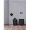 CERAMICA GLOBO - LALITA set vaso + bidet + coprivaso filomuro 54x36 [nero opaco] - LT001AR+LT009AR+LT020AR