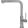 VEMA RUBINETTERIE - ROY miscelatore cucina acciaio inox per lavello con canna "L" girevole e doccetta estraibile - V31025.AC : Finitura - nero opaco
