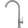 VEMA RUBINETTERIE - ROY miscelatore cucina con canna tonda girevole acciaio inox - V31021.AC : Finitura - nero opaco