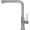 VEMA RUBINETTERIE - ROY miscelatore cucina con L girevole acciaio inox - V31022.AC : Finitura - nero opaco