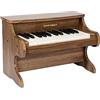 ZIPPY MAT Tastiera per Pianoforte Digitale 25 Tasti, Mini Strumento di Apprendimento Musicale in Legno per Bambini (Noce)