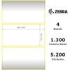Zebra Etichette Bianco 87000 Z-Select Pacco Da 4, Termo, 2000D, 100X50Mm Originale