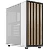 Fractal Design North Chalk White - Frontale in rovere - Pannelli laterali in mesh - Due ventole PWM Aspect da 140 mm incluse - Design interno intuitivo - Case ATX Mid Tower per PC da gaming