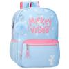 Disney Joumma Mickey Vibes Zaino Scuola Adattabile a Carrello Blu 30 x 38 x 12 cm Poliestere 13,68 L, blu, Taglia unica, Zaino scuola adattabile a carrello