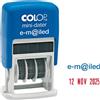 COLOP Timbro mini S160/L4 DATARIO + E-MILED 4mm autoinchiostrante COLOP