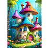 EOBROMD 5D Diamond Painting Kit Completo Camera dei Funghi, Fantasia Pittura Diamante FAI DA TE, Diamond Painting Bambini Adulti, Strass Ricamo a Punto Croce Painting per Decorazione Casa 30x40cm