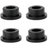 ZAAWUUT Confezione da 4 coperture in gomma per fori di troppopieno, per lavello da cucina, bagno, lavello e lavello, tappi rotondi (nero, 2,4 cm)