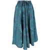 GURU SHOP Gonna lunga Stonewash Maxirock, da donna, blu, cotone, taglia: 38, abbigliamento alternativo, nero, 44
