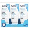 CeraVe SA Crema Piedi Rinnovatrice 3x 88 ml, Per Piedi Estremamente Secchi, Ruvidi e Irritati, Esfolia e Idrata Intensamente, Con Acido Salicilico, 3 Ceramidi Essenziali e Lattato di Ammonio.