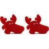 martini SPA - Xmas Collection - Spugna corpo soft sagomata Renna con cordino, in poliuretano, colore rosso, 16x16x4cm, 13g, 1 unità (Confezione da 2)