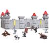 Teorema Giocattoli Teorema - Castello Medievale Giocattolo per Bambini, 72x50x33cm, 93 Pezzi, 4 Lati Compatibili, con Soldatini, Gioco da Assemblare