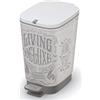Keter Kis Chic Pattumiera S - Pattumiera Decorata A Pedale con Secchio Interno per Sacchetto da 10 Lt - 18X27X30H Laundry Bag