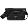 GUESS Borsa Guess marsupio uomo Milano compact bum bag saffiano black UB24GU11 HMECSAP3332 PICCOLA
