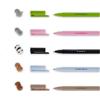 tinta unita kit di 5 Penne Gel con Animaletto Decorativo Rimovibile e Ricombinabile, Evita il Rotolamento Punta Fine 0,5 mm COMPATIBILI CON PENNE LEGAMI