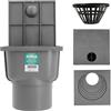 Millto™ Pozzetto per Pluviale 110 mm | Scarico Verticale Filtro per Tubo di Acqua Piovana Scatola Grondaia Cassetta Pioggia Polipropilene