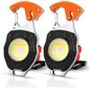 ZWOOS 2 mini torcia a LED,lampada da lavoro portatile 800 lumen, torcia elettrica a LED 7 modalità, ricaricabile e impermeabile, gadget di illuminazione per l'uso sul terreno