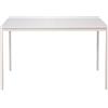 AVANTI TRENDSTORE - Grosseto - Tavolo da pranzo con struttura in metallo bianco e piano in legno laminato. Disponibile in 2 diverse dimensioni. Dimensioni LAP ca. 120x75x75cm