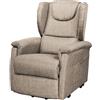 MyVorrei Poltrona Relax 1 o 2 Motori Dispositivo Medico Classe 1 Seduta Sfoderabile Rivestimento in 3 Tipi e 9 Colori Elsa