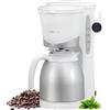 Clatronic KA 3327 Macchina per caffè lungo, da 8-10 tazze, 850 W, colore: Bianco