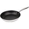 MasterPRO Argent-3 - Padella Antiaderente, Induzione, Acciaio Inox 18/10, multistrato, Eccellente distribuzione del calore, Efficienza energetica 20 cm, Adatto a tutti i piani cottura