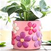 GUGUGO Fioriere per fiori colorati, graziose e uniche con drenaggio, vasi da fiori vintage retrò, per piante da interno ed esterno, vaso eclettico da giardinaggio per piante grasse e bohémien moderne