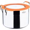 SAN IGNACIO Compact - Cancool con Shopment a 24 cm - Alluminio forgiato - Interno luminoso - Esterno nella finitura opaca - Elenco per induzione - Mango in acciaio inossidabile