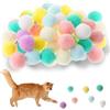 Amaxiu 30 palline giocattolo per gatti, 3 cm pallina gatto morbide palline per gattini, palline interattive per gatti, palline interattive, palline per gatti per giocare con animali domestici(colore)