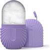GlauStalos Rullo di ghiaccio facciale, Ice Roller, Eye Ice Massage Bellezza del viso Cura della pelle per Restringe i pori, antirughe, riduce il gonfiore, migliora l'elasticità della pelle (Conchiglie Viola)
