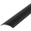 Dalsys Profilo di transizione autoadesivo Dalsys 90 cm x 40 mm in alluminio, adatto per piastrelle, laminati e parquet Nero