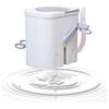 HDSNOWB Mini lavatrice non elettrica 11 x 15 x 15 pollici, piccola lavatrice portatile con tubo di scarico, lavaggio pulito ovunque per pulire calze e biancheria intima