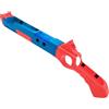 TUKEVA 1 Pcs Senso Joystick Gun Controller per Switch Giochi di tiro Supporto per impugnatura per pistola gioco per Switch/NS OLED Per Switch Shooting Games Controller Accessori per Switch (Rosso Blu)