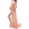 Generico Maternity Dress,Abito Premaman di Gonne Senza Spalline,Vestito da Partito Puntelli Foto Spiaggia,Eleganti Vestiti Premaman Cerimonia, Abito da Gravidanza per Servizio Fotografic (01-PK2, M)