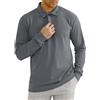 ZADIKO Camicia Basic Uomo Autunno Camicie Casual A Coste Uomo Nero Collo Camicia Tinta Unita Uomo Abbottonatura Camicia Running Uomo A-Dark Grey XXL