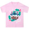 Disney Christmas Lilo And Stitch T Shirt | Christmas Girls Tshirt | Lilo And Stitch Regali per Ragazze | Rosa | 7-8 Anni