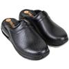 terlik sabo ortopedik terlik Terlik Sabo Air ST504 Leather Mens Clogs Mules Slippers Sabot Shoes, Uomo, Nero-WH, EU 45