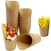 JCAKES 50 Bicchieri In Carta Kraft, 12 Oz Porta Pop Corn, Tazza Di Patatine Fritte, Coppe Gelato Carta, Bicchieri Per Caramelle, Patatine Fritte, Popcorn, Gelato, Pollo Arrosto,Per Di Festa