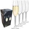 COOKY.D Flûte da Champagne Riutilizzabili in Plastica Tritan Infrangibili, Lavabili in Lavastoviglie Regalo Perfetto per Matrimonio Anniversario e Compleanno 226ML/7.3oz,Set da 4