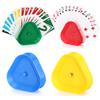 Sprifityy 4 Pezzi Porta Carte Da Gioco, 4 Colori Diversi Reggi Carte Da Gioco, Porta Carte Da Gioco Plastica, Plastica Porta Carte Gioco per Bambini, Adulti, Anziani