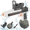 KADAYAYA Giocattoli Pistola d'Acqua Elettrica, Gioco Pistola e Fucile d'Acqua, Automatica Pistole ad Acqua Giocattolo Per Bambini 3 4 5 6 Anni, Pistole l'Estate Giocattoli Regali per Piscine(Nero)