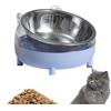 Generic Ciotola per cibo per gatti - ciotole anti-fuoriuscita per cuccioli con orecchie di gatto e 4 zampe, ciotola rialzata per affaticare il gatto, ciotola per gatti poco profonda, per gatti poco